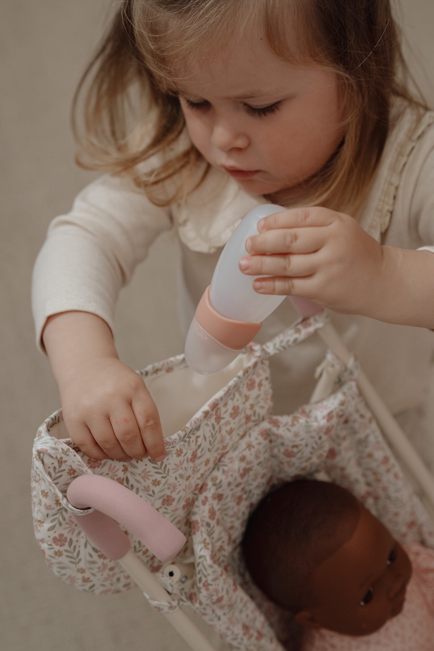 Poussette canne - Crème