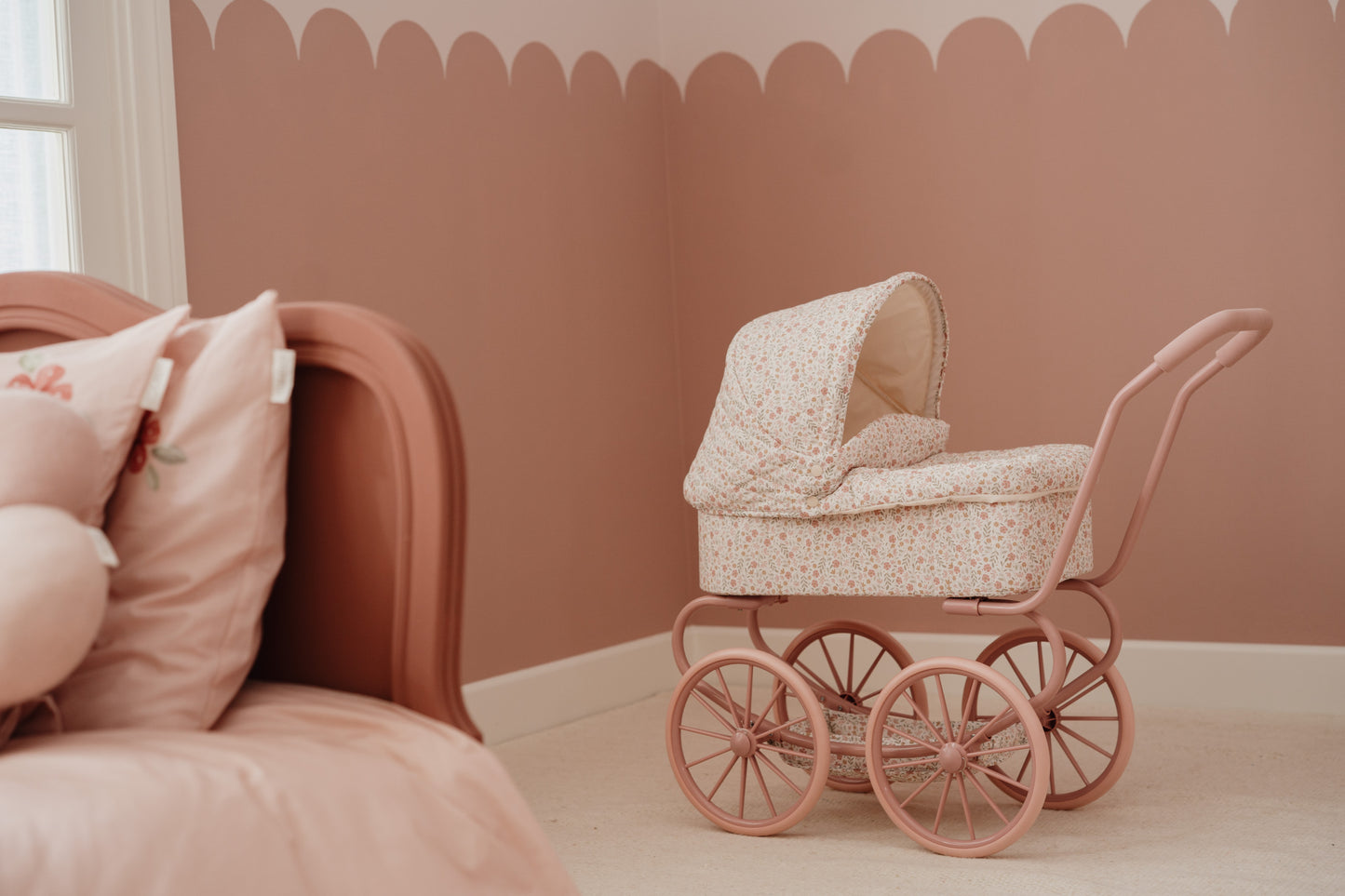 Landau pour poupée - Rose