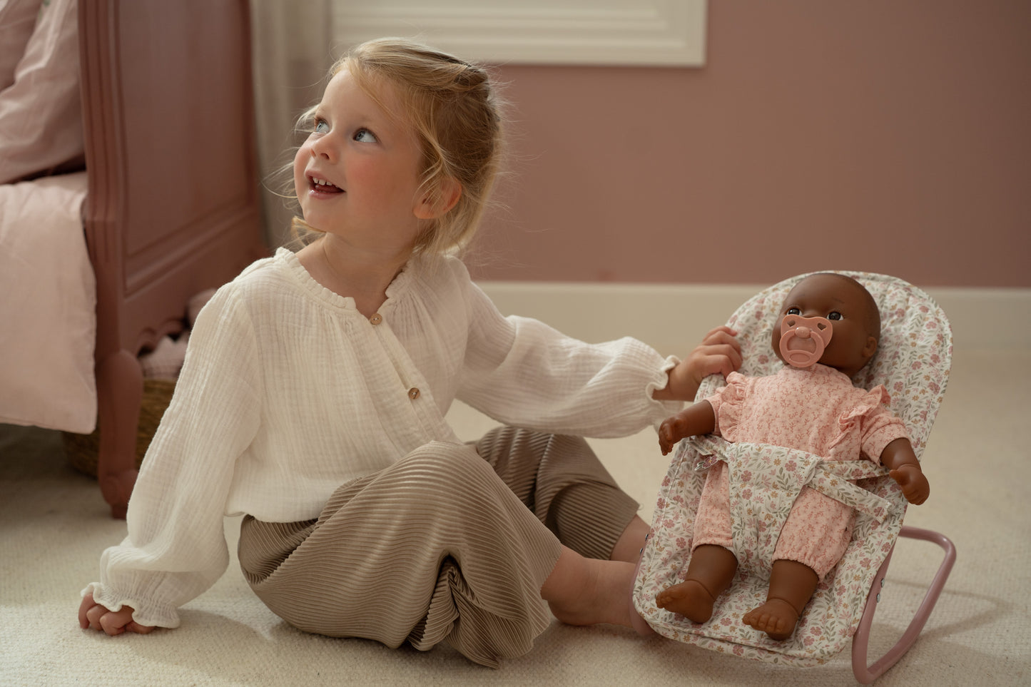 Transat pour poupée - Rose