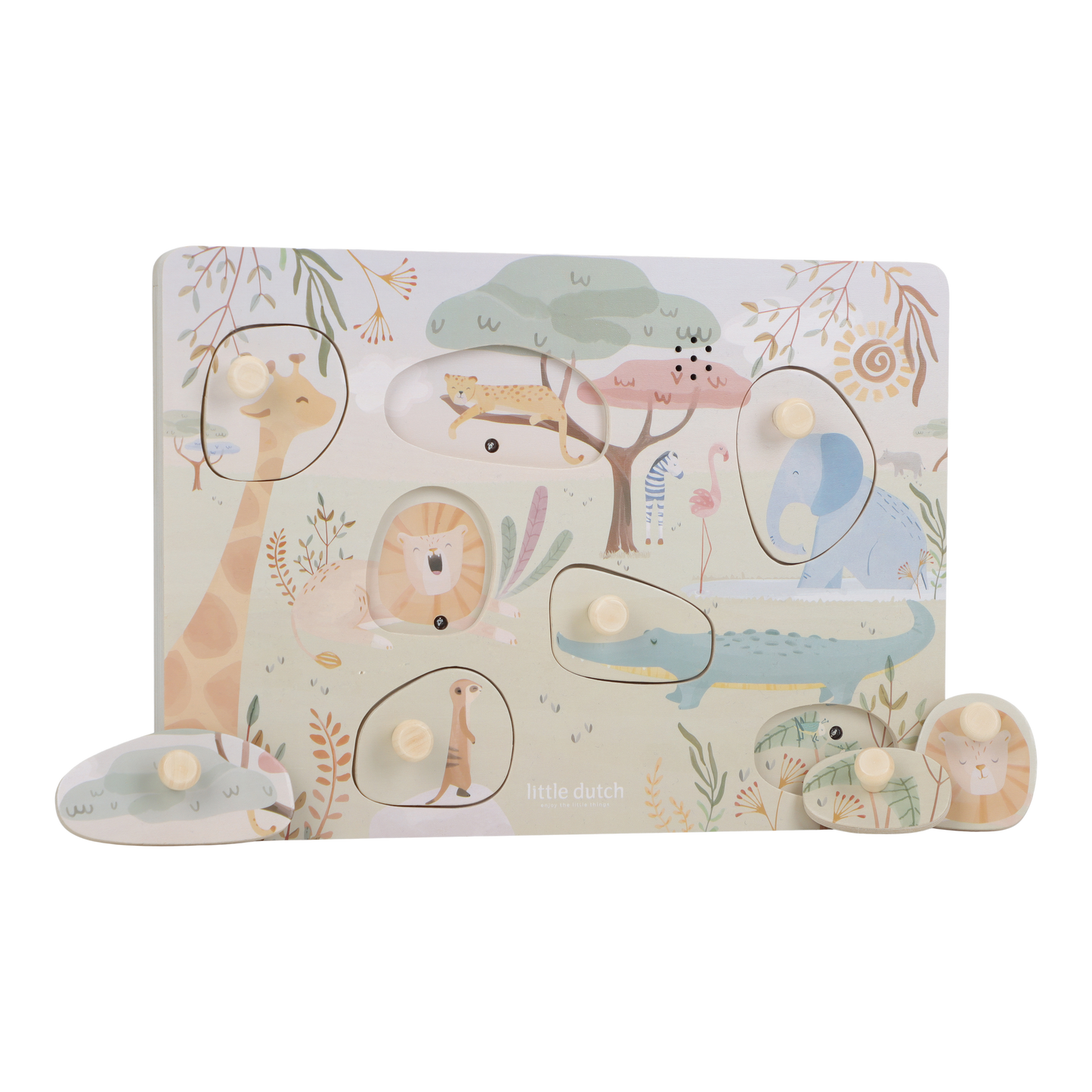 Puzzle sonore en bois - Safari Friends