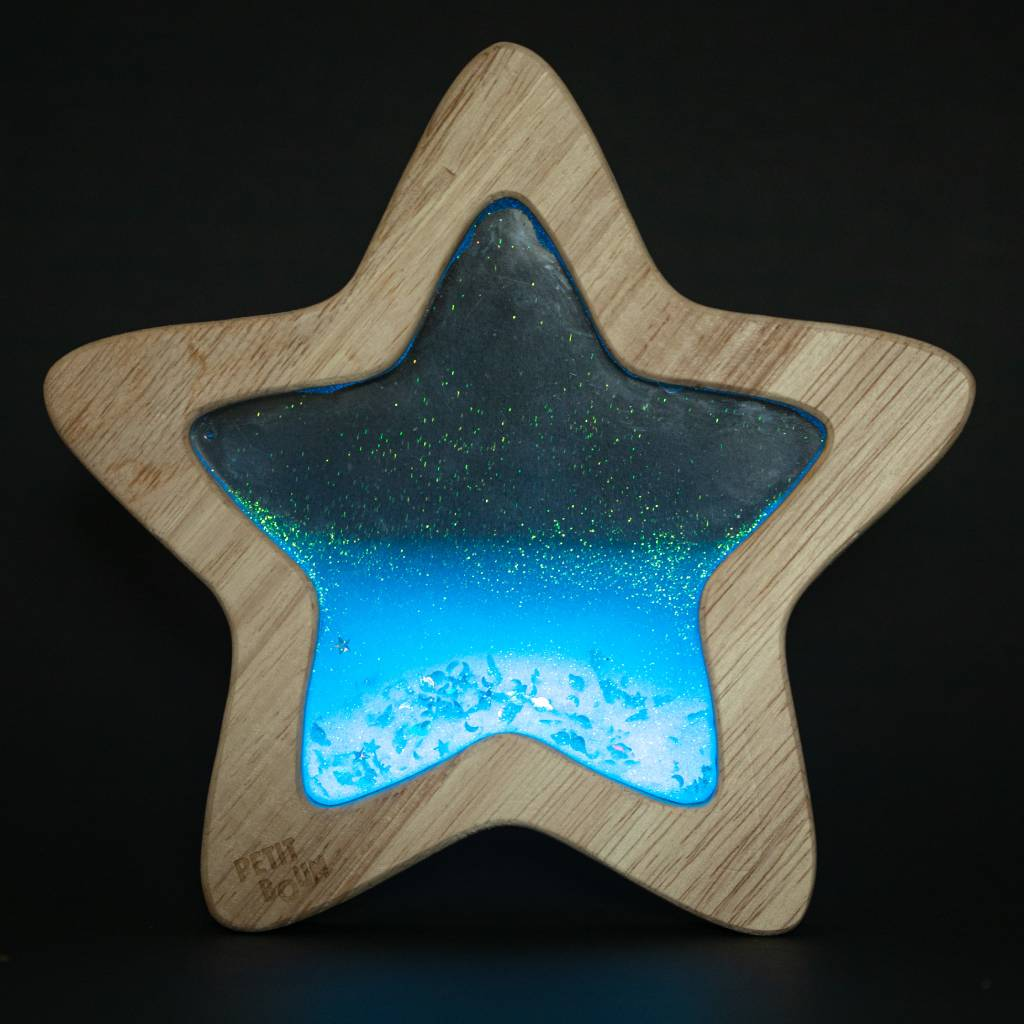 Étoile sensorielle - Phosphorescente bleue