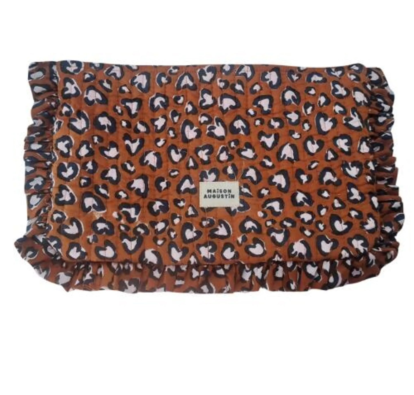 Pochette M - Léopard Camel