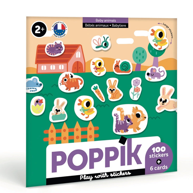 Stickers repositionnables - Bébés animaux
