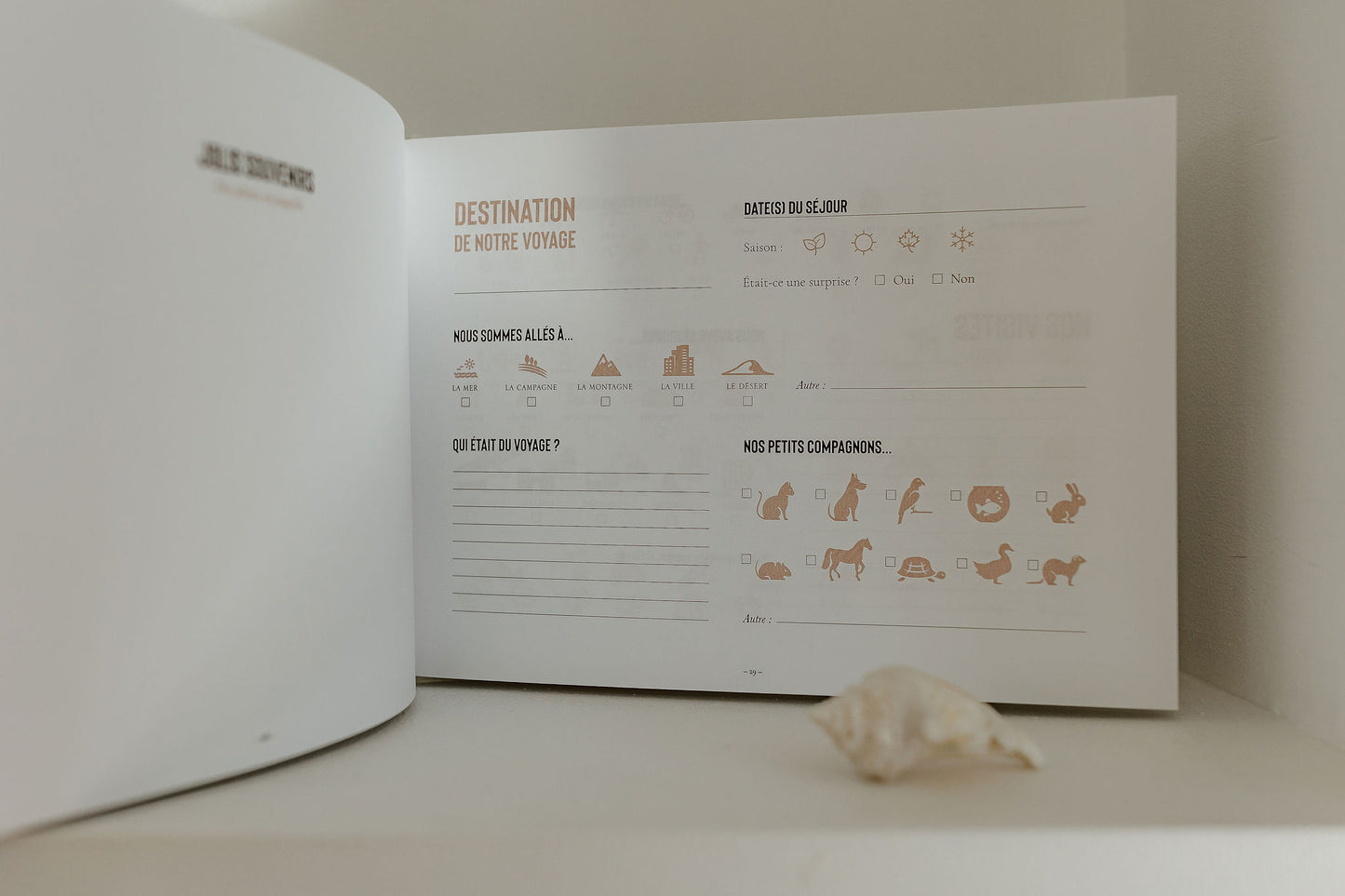 Livre - Souvenirs de vacances