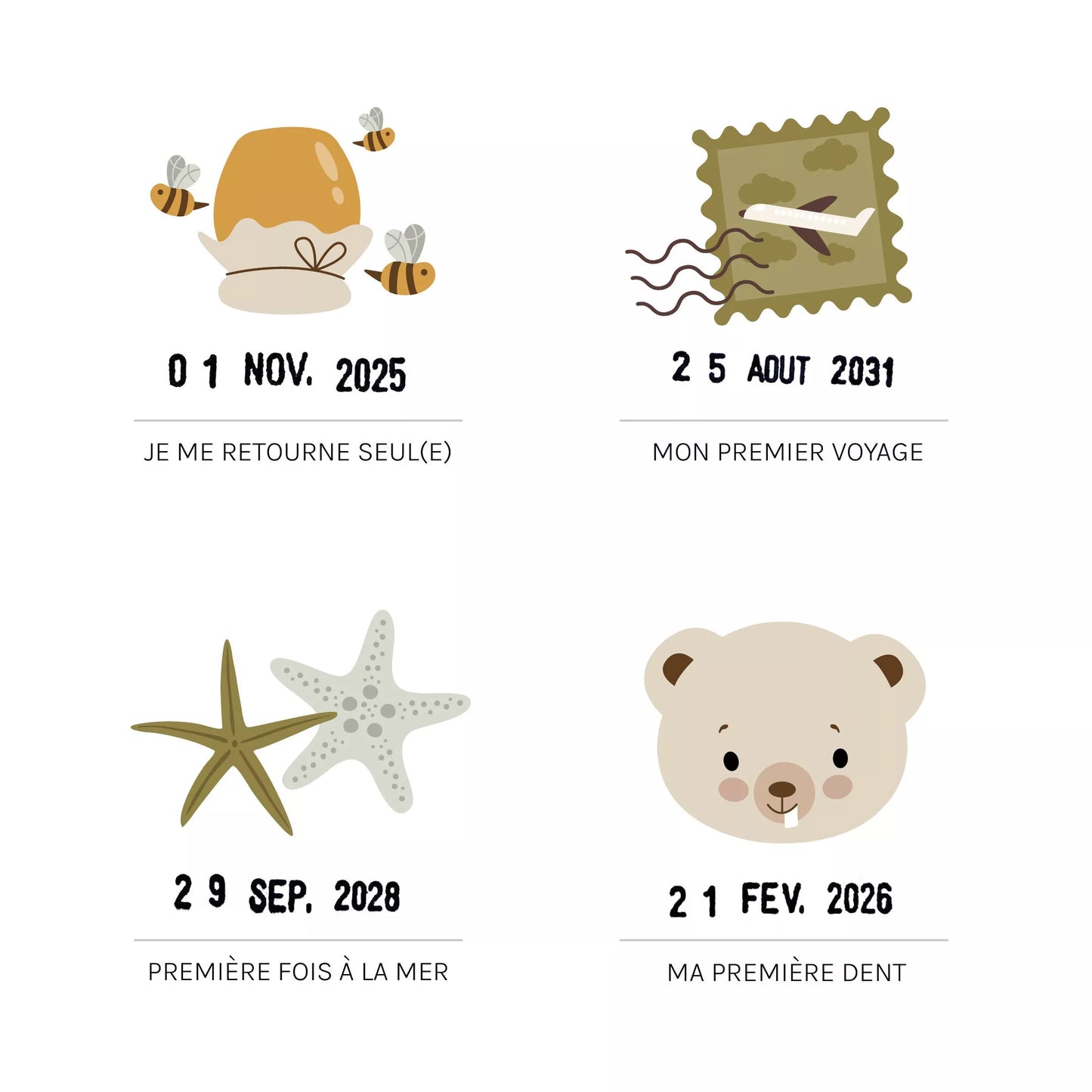 Affiche - Mes premières fois "Ourson"