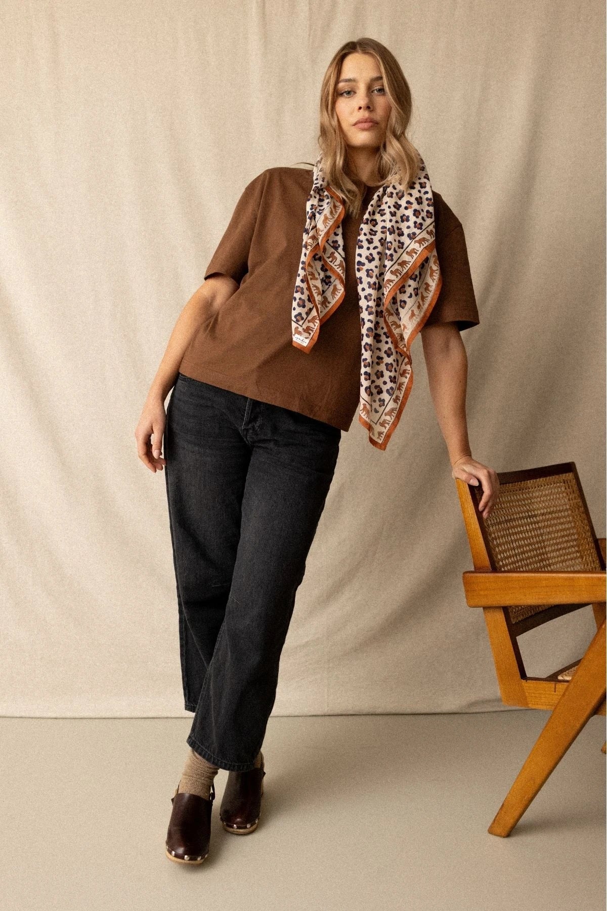 Foulard Félinda - Rust