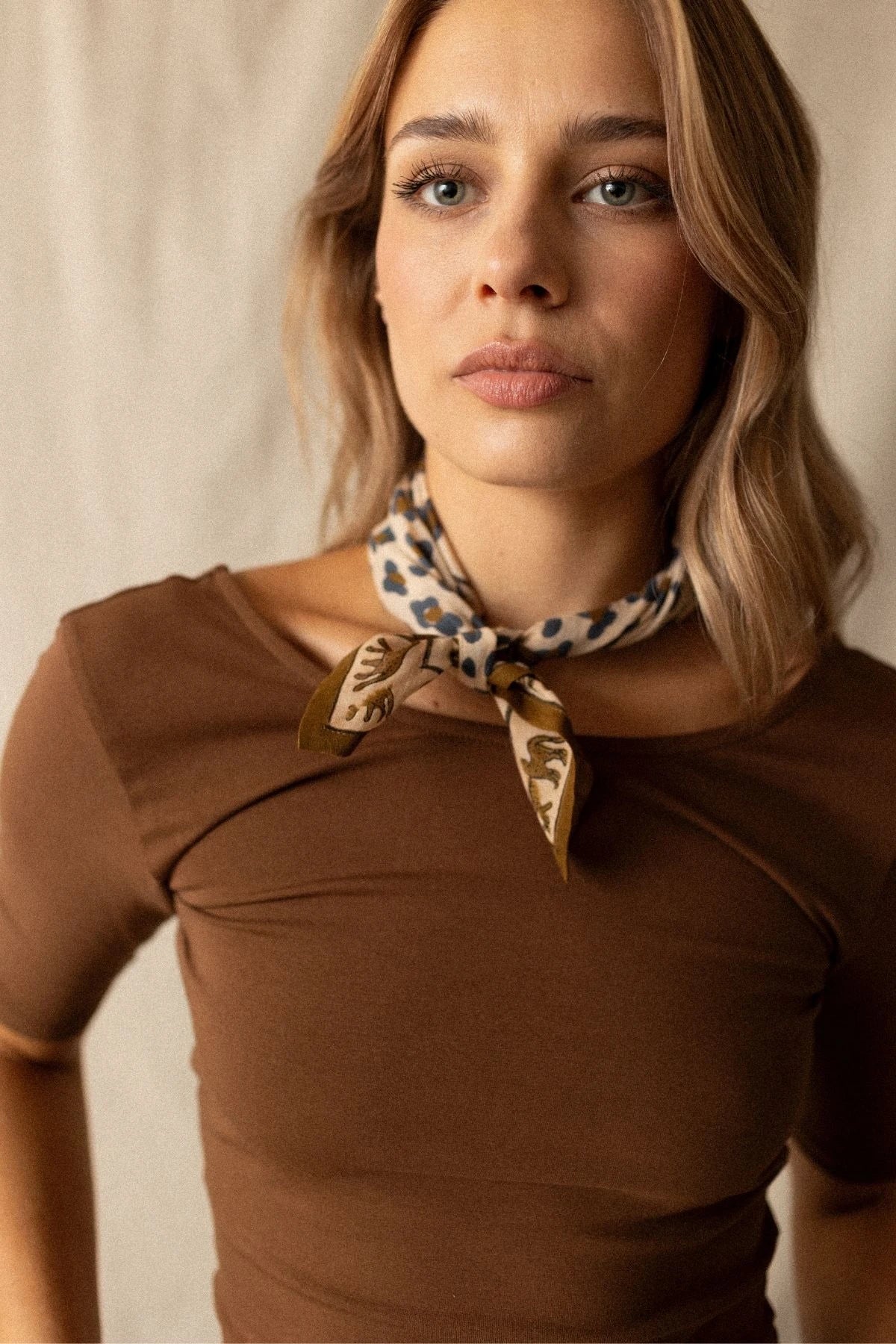 Foulard Félinda - Macadamia