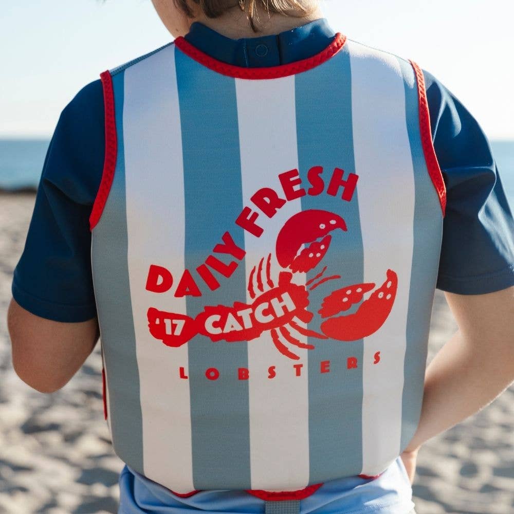 Gilet de natation - Homard Rouge/Bleu - 2/3 ans