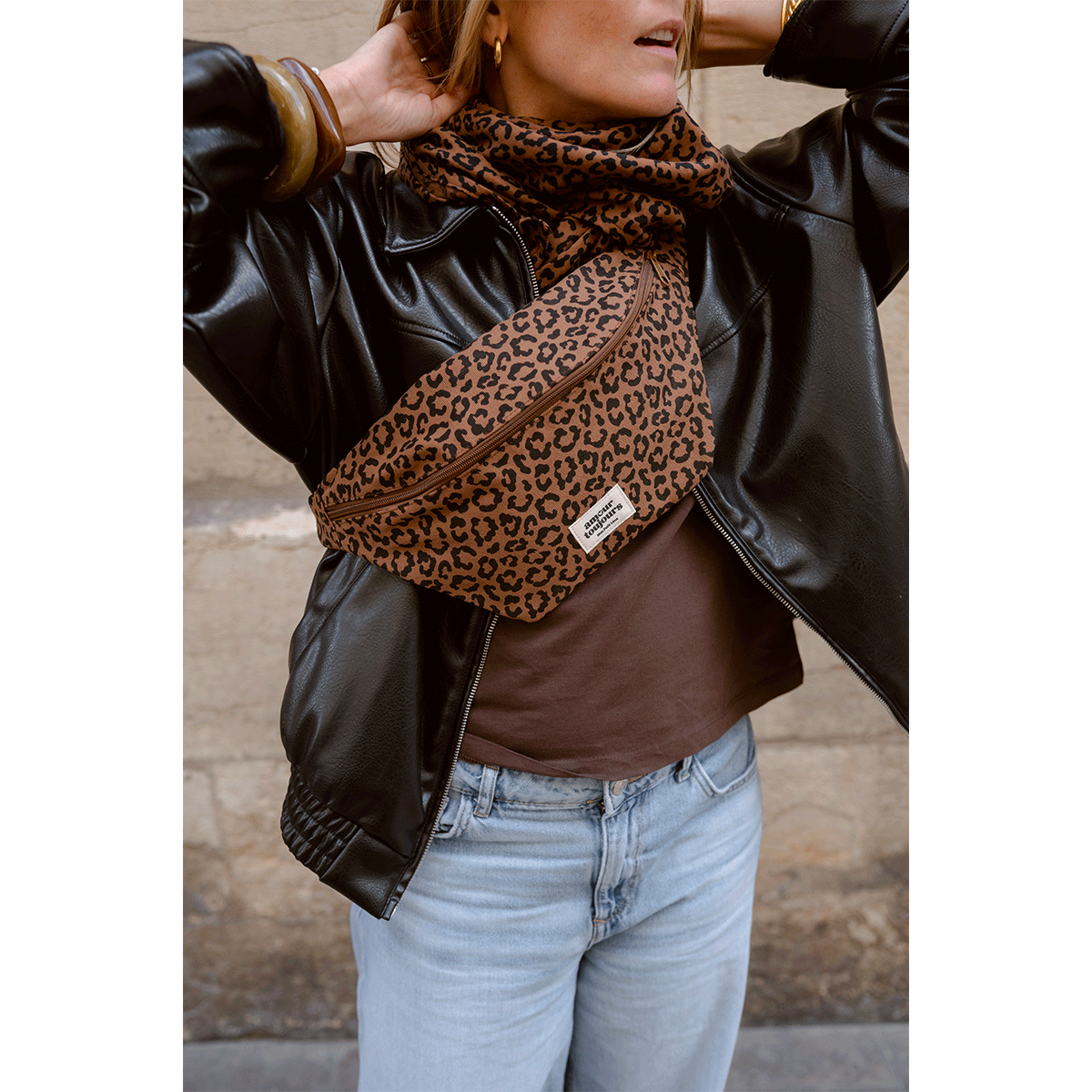 Banane AMOUR TOUJOURS - Léopard marron