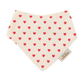 Bavoir/bandana - Petits Cœurs Rouges