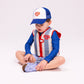 Gilet de natation - Homard Rouge/Bleu - 2/3 ans