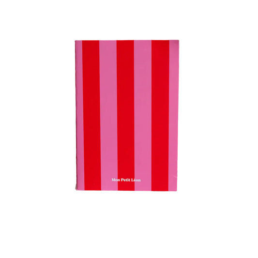 Carnet A5 "Merci" - Rayé Rose/Rouge