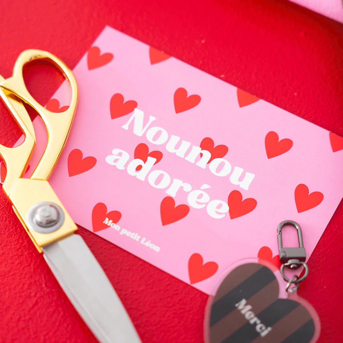 Carte postale "Nounou adorée"