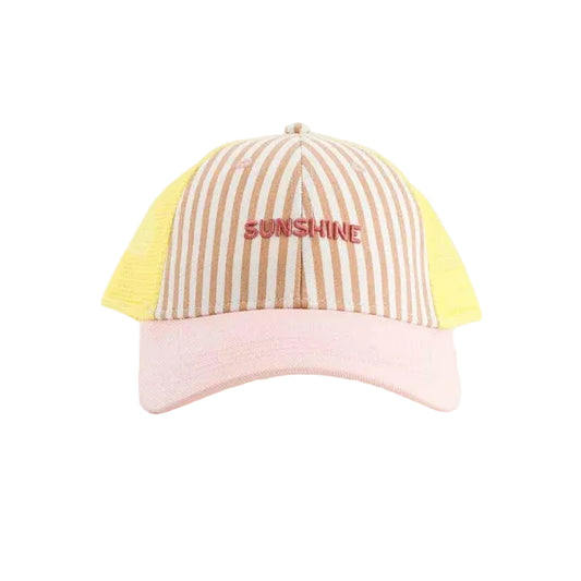 Casquette 3/6 ans "SUNSHINE" - Rose/Jaune