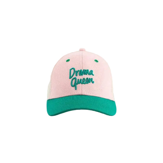 Casquette 3/6 ans "DRAMA QUEEN" - Rose/Vert