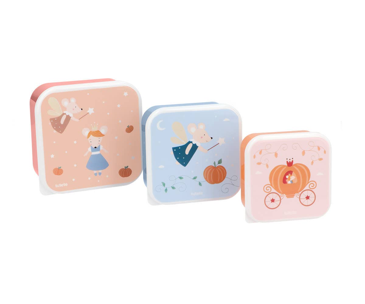3 Boîtes repas - Souris Fées