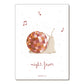 Carte postale "Escargot de fête"