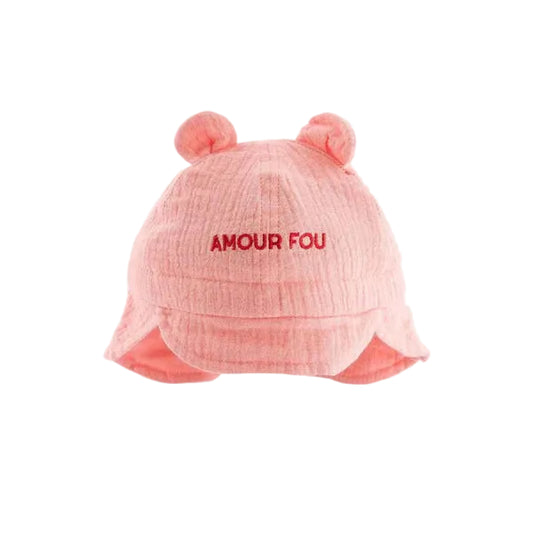 Chapeau bébé "AMOUR FOU" - Rose