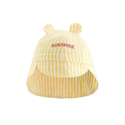 Chapeau bébé "SUNSHINE" - Jaune/Blanc