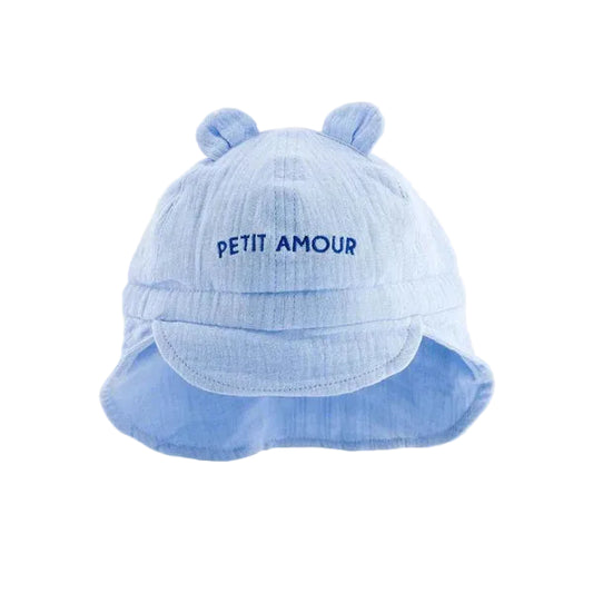 Chapeau bébé "PETIT AMOUR" - Bleu