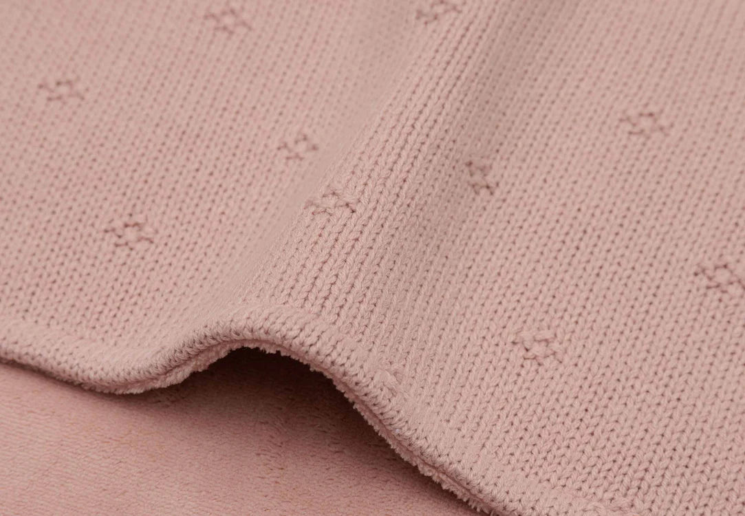 Couverture polaire - Cosy Knit Blush