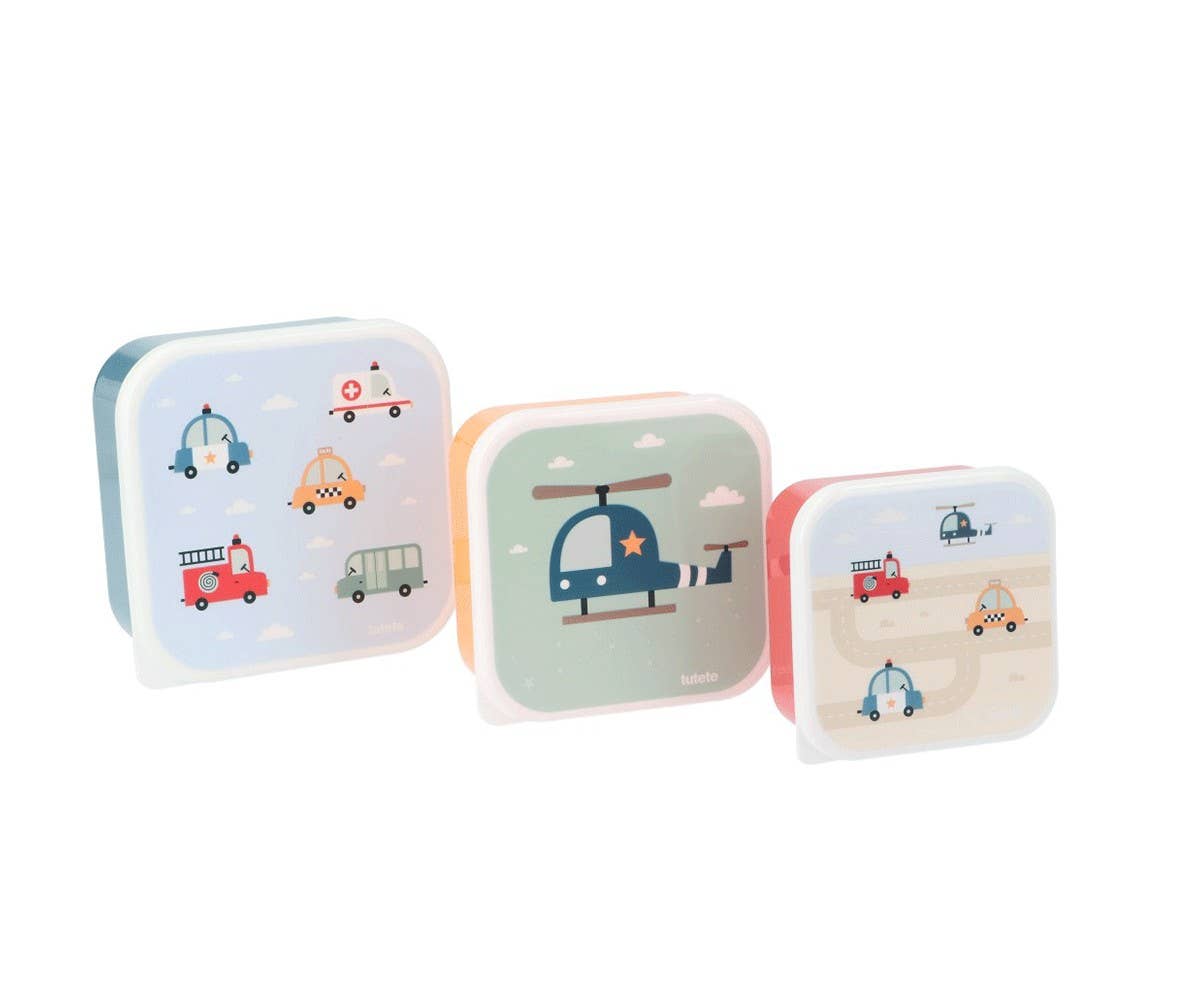 3 Boîtes repas - Voitures