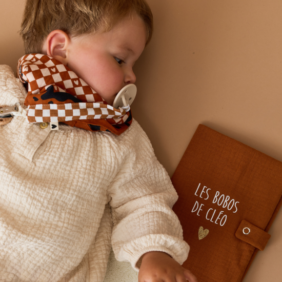 Foulard Amour Fou - Marron/Noir