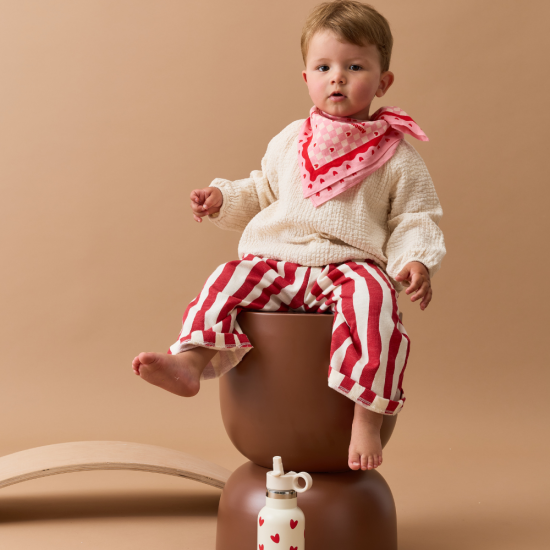 Foulard Amour Fou - Rose/Rouge