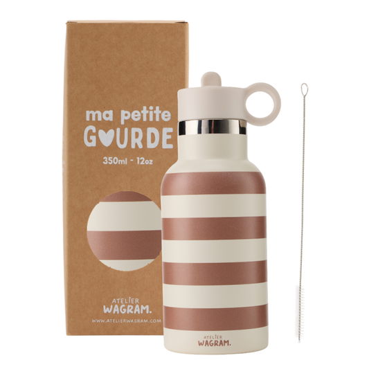Gourde 350ml - Rayé Marron