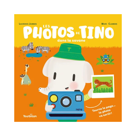 Livre animé - Les photos de Tino dans la savane