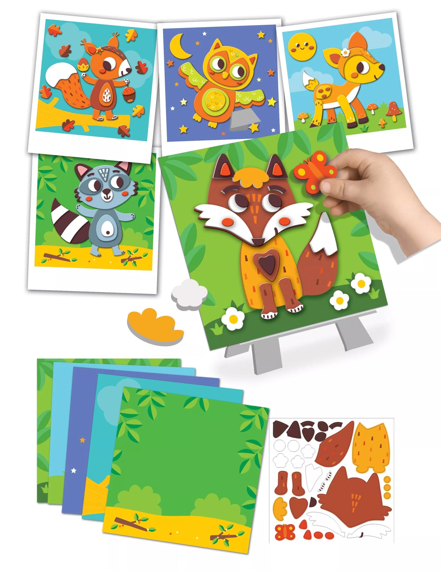 Animaux en relief - Forêt