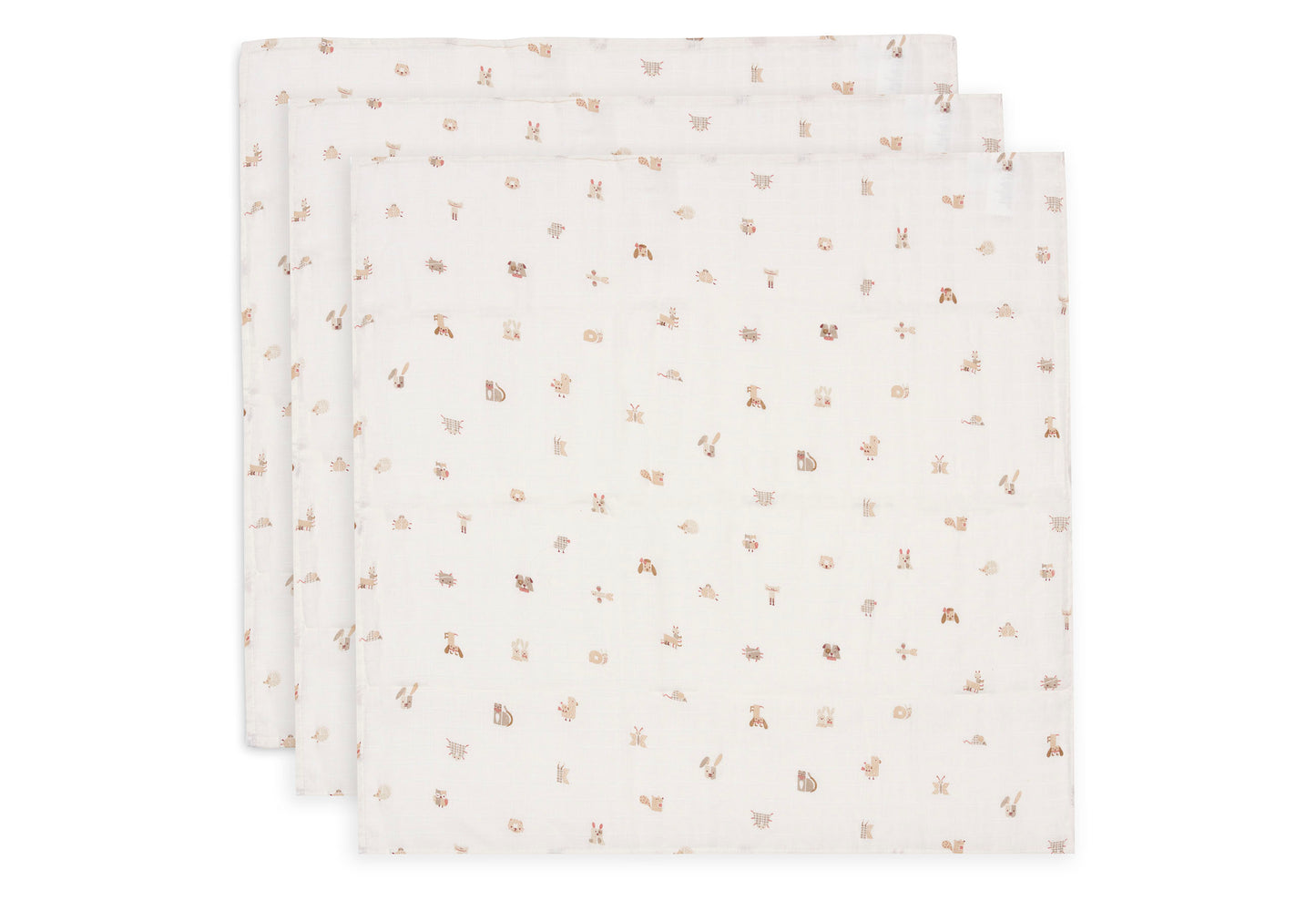 Lot de 3 langes - Animal Friends