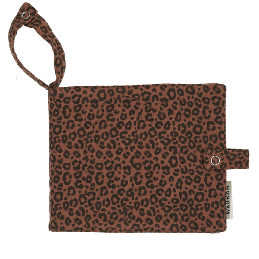 Album photo tissu - Léopard Marron