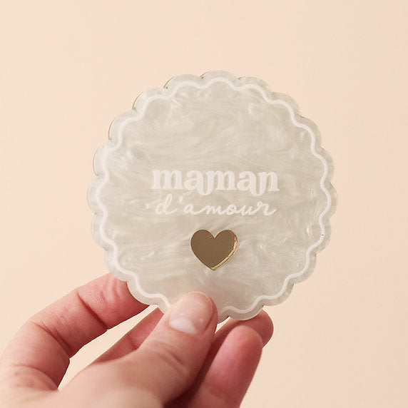 Miroir de poche - Maman d'amour