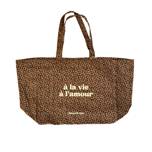 Cabas A LA VIE A L'AMOUR - Léopard