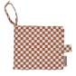 Album photo tissu - Damier Marron/Blanc
