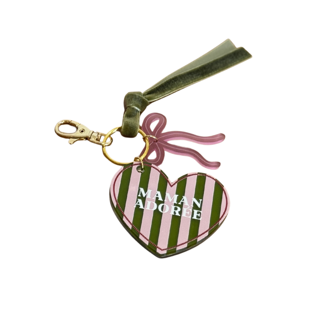 Porte-clés miroir - Maman adorée