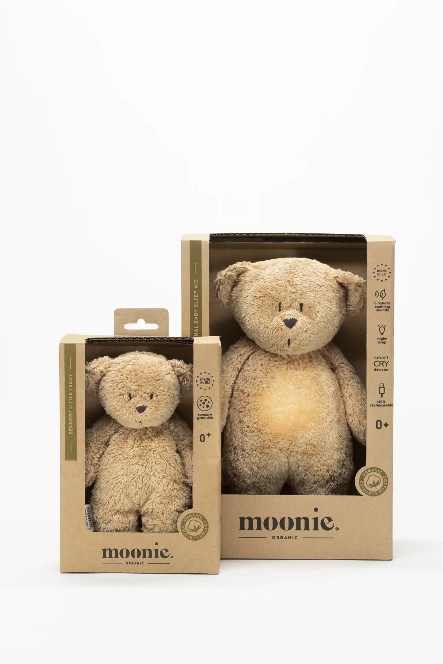 Peluche sensorielle - Moonie Ourson Cappuccino