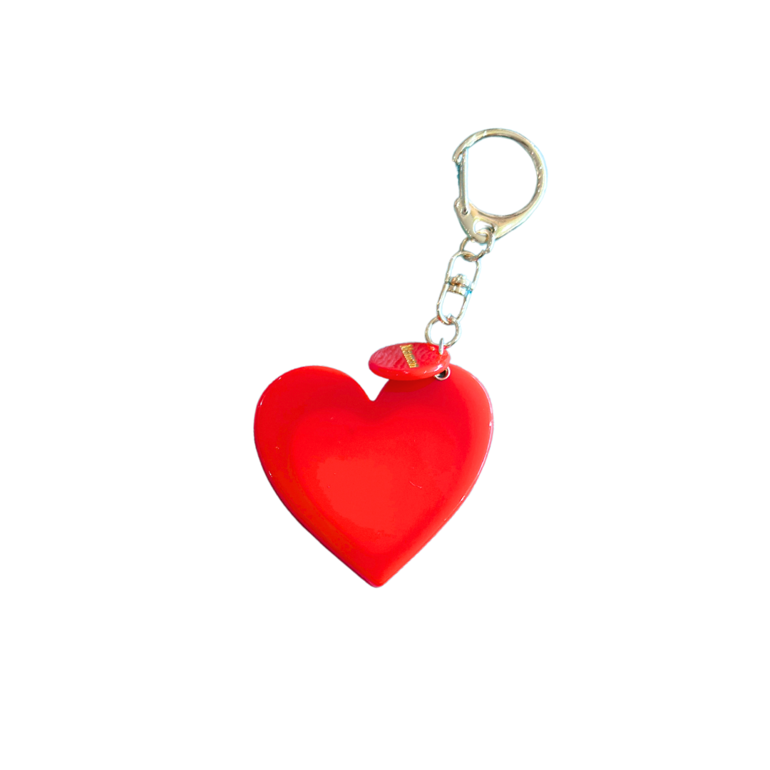 Porte-clés miroir "Maman" - Rouge