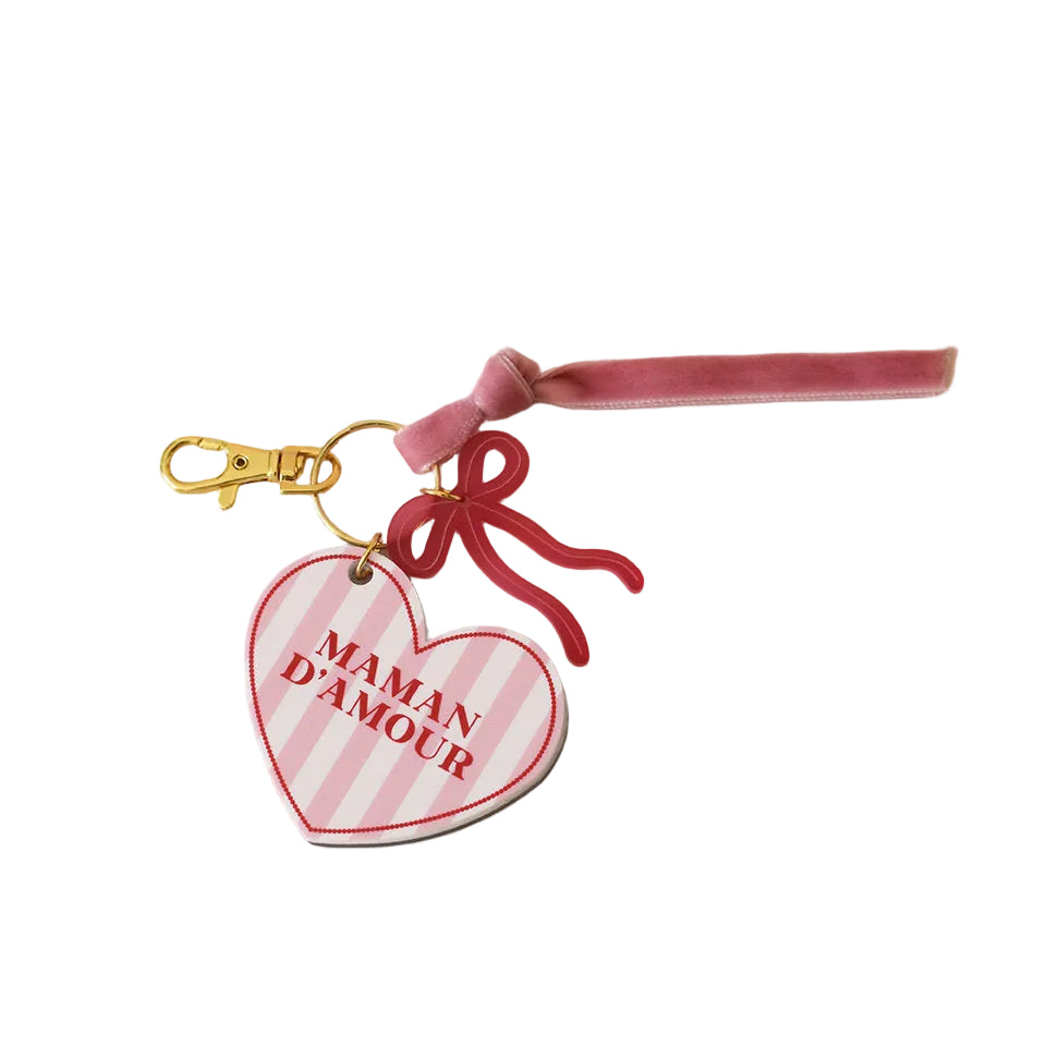 Porte-clés miroir - Maman d'amour