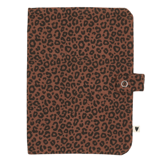 Protège carnet - Léopard Marron