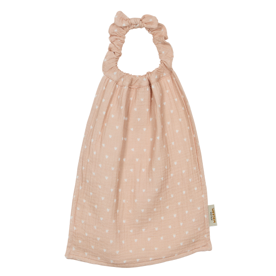 Serviette de cantine - Petits Cœurs Beige