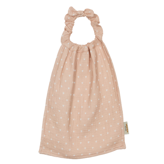 Serviette de cantine - Petits Cœurs Beige