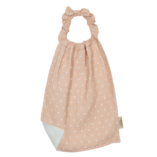 Serviette de cantine - Petits Cœurs Beige