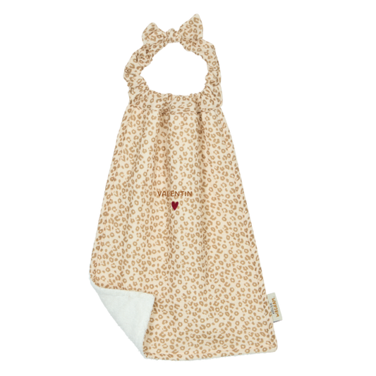 Serviette de cantine - Léopard Beige