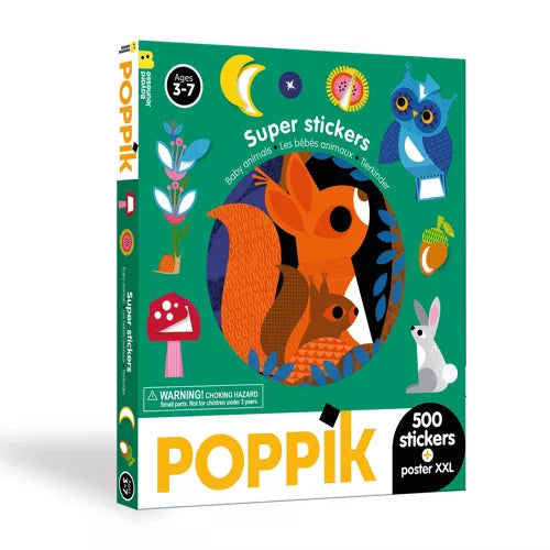 Box stickers repositionnables - Bébés animaux