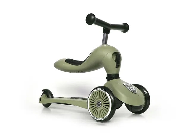 Trottinette évolutive (Draisienne) SCOOT&RIDE 1/5 ans Vert Olive