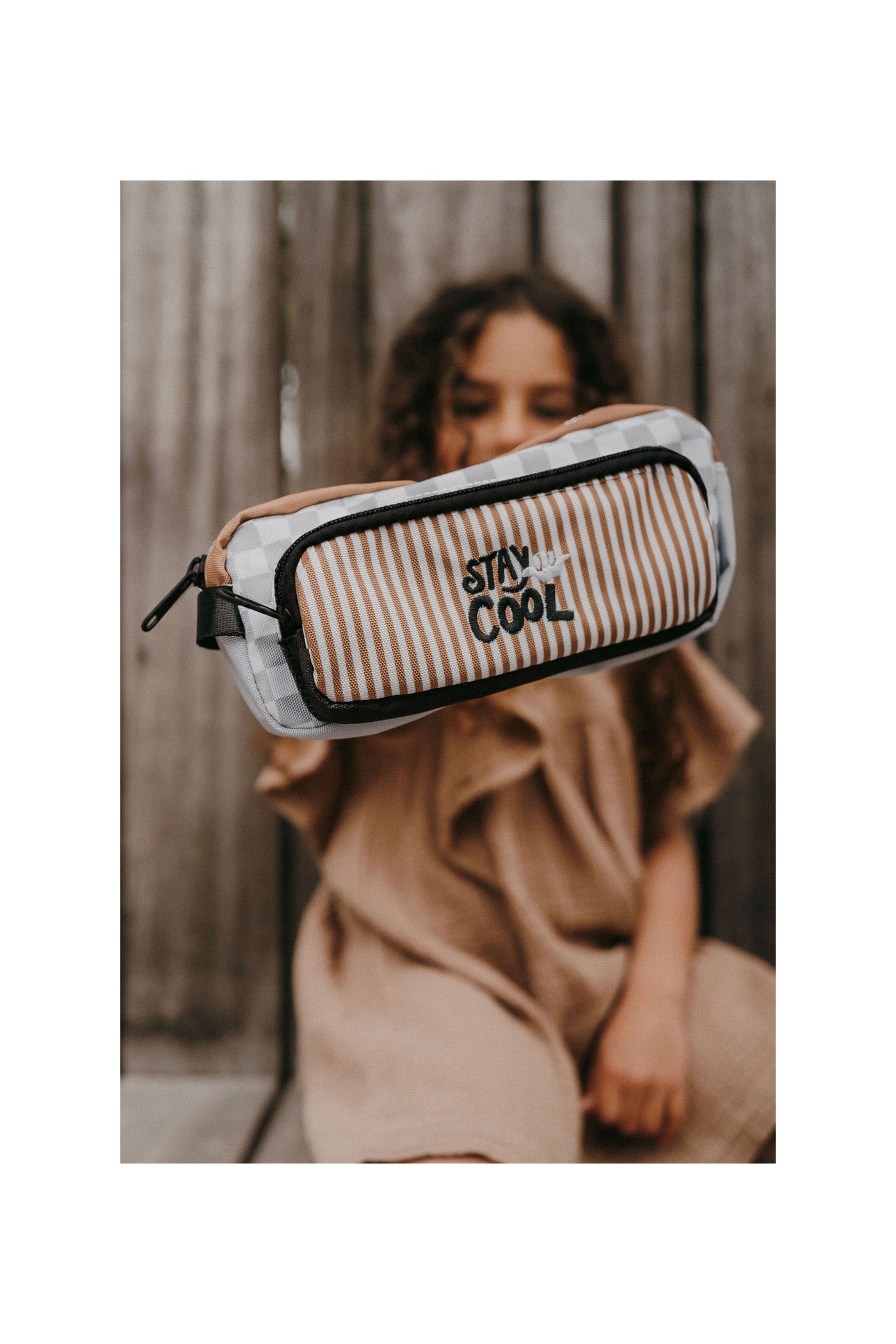Trousse Lina - Damier Écume