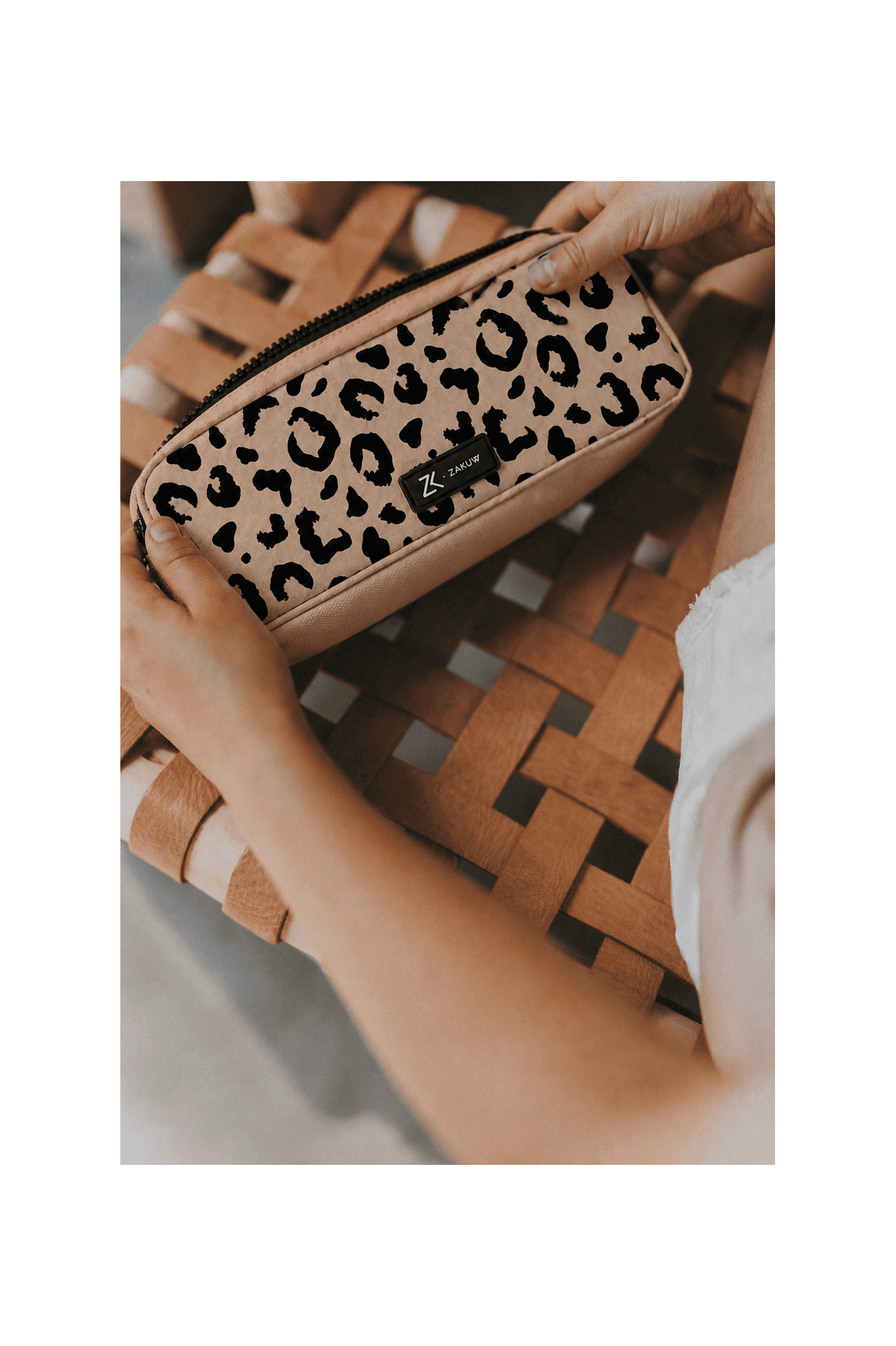 Trousse Zoé - Léopard Beige
