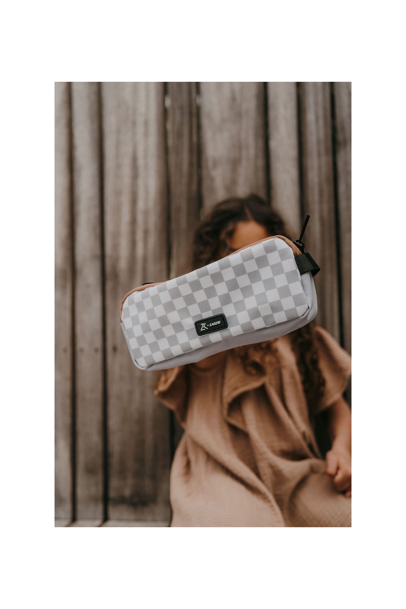 Trousse Zoé - Damier Écume